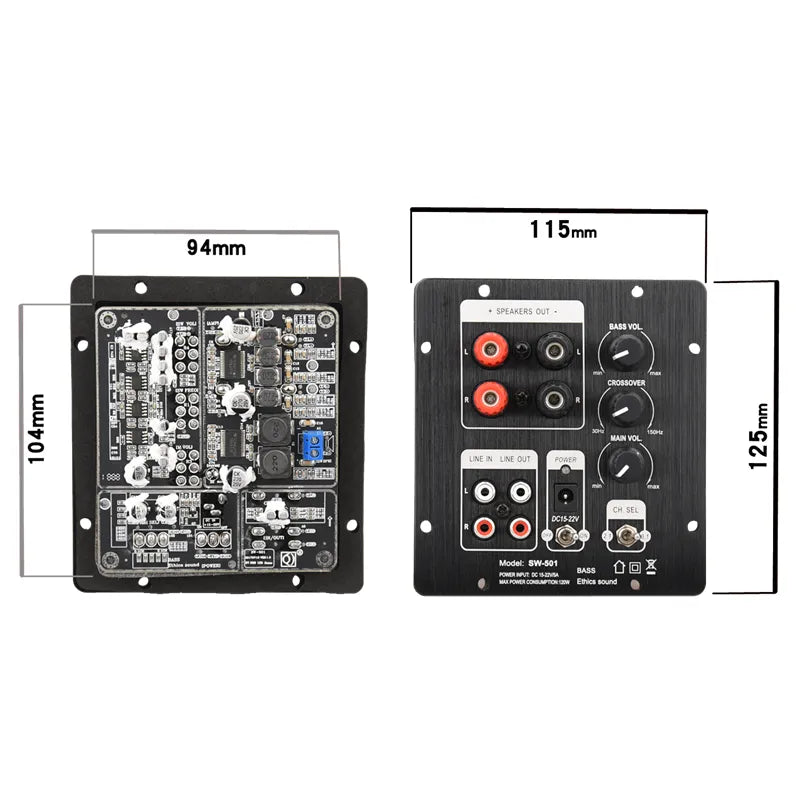 Hifidiy Live Speakers 2.1 Subwoofer Speaker Amplifier Board Tpa3118 Audio 30W*2 +60W Sub Amp With Independent 2.0 Output