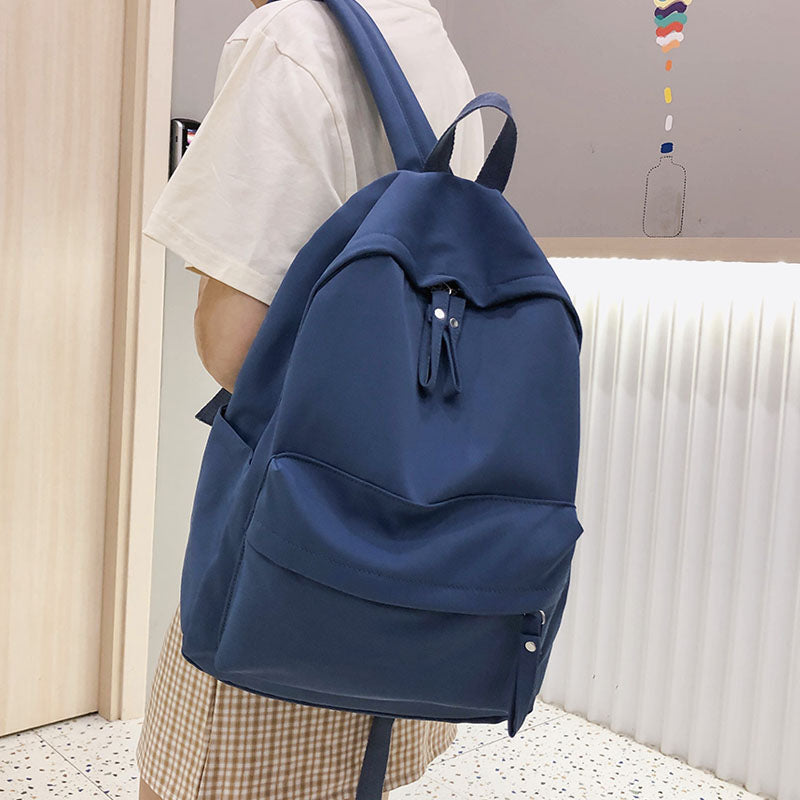 Hocodo Fashion Women Backpack Female School Bag For Teenager Girls Anti Theft Laptop Shoulder Bags Solid Color Travel Backpack