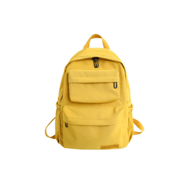 Hocodo Solid Color Backpack For Women 2021 Waterproof Nylon Multi Pocket Travel Backpacks Large Capacity School Bag For Teenage