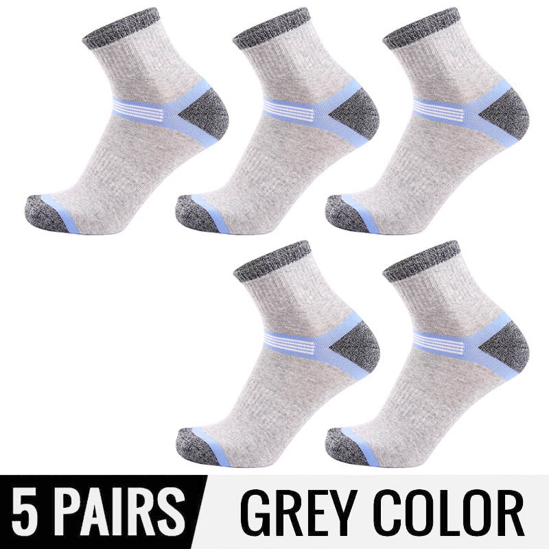 Hss 5Pairs / Lot Combed Cotton Men'S Socks 2021 New Casual Breathable Active Socks High Quality Man Stripe Long Sock Eu39-45