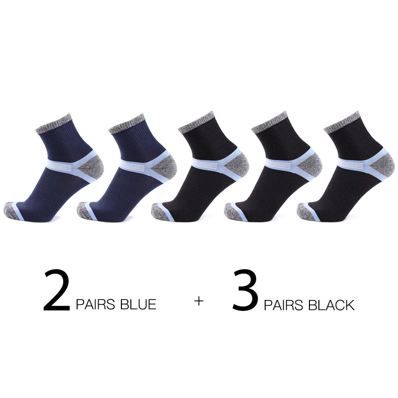 Hss 5Pairs / Lot Combed Cotton Men'S Socks 2021 New Casual Breathable Active Socks High Quality Man Stripe Long Sock Eu39-45