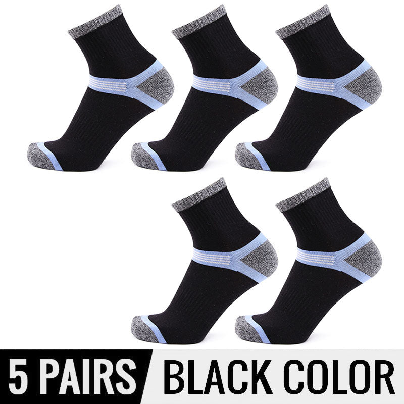 Hss 5Pairs / Lot Combed Cotton Men'S Socks 2021 New Casual Breathable Active Socks High Quality Man Stripe Long Sock Eu39-45