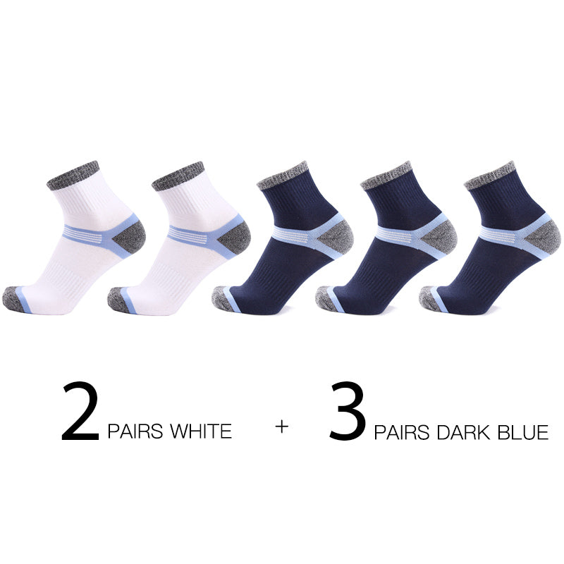 Hss 5Pairs / Lot Combed Cotton Men'S Socks 2021 New Casual Breathable Active Socks High Quality Man Stripe Long Sock Eu39-45