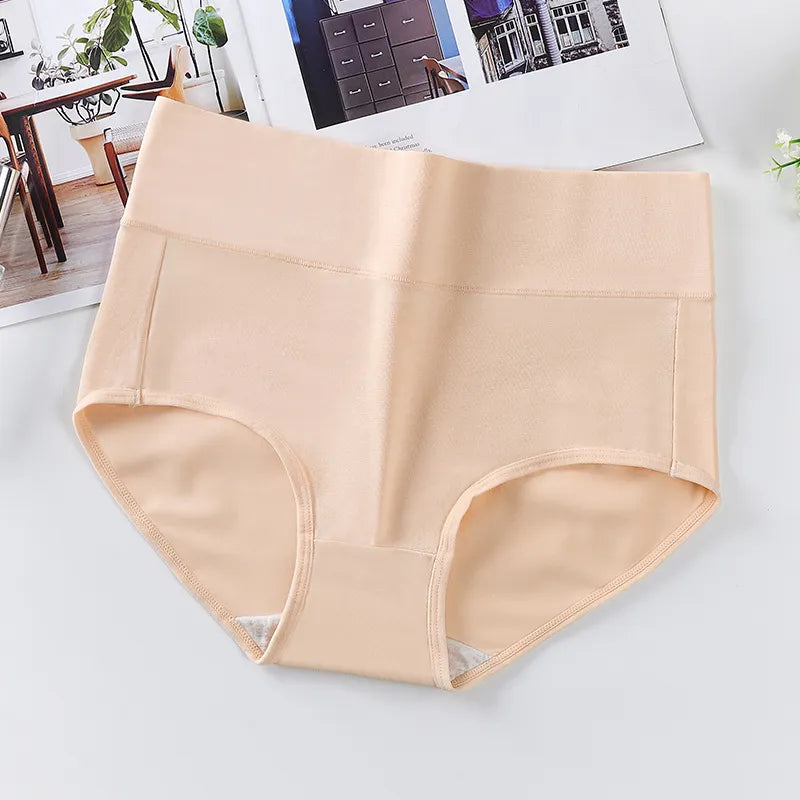 High Waist Women'S Underwear Large Size Xxxxl Soft Cotton Warm Palace Comfortable Panties Female Sexy Seamless Briefs