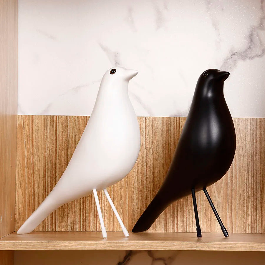 Home Decoration House Bird Wooden Craft  Bobo Feeder For Angry Birds Tweety Artificial Decor