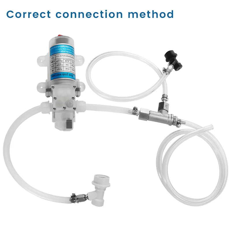 Homebrew Gas Fermentation Pump,Beer Secondary Fermentation Speed Up Device Quick Carbonation Keg Wort In-Line Aeration System