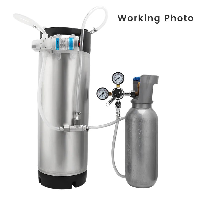 Homebrew Gas Fermentation Pump,Beer Secondary Fermentation Speed Up Device Quick Carbonation Keg Wort In-Line Aeration System