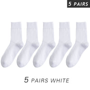 5 pairs white