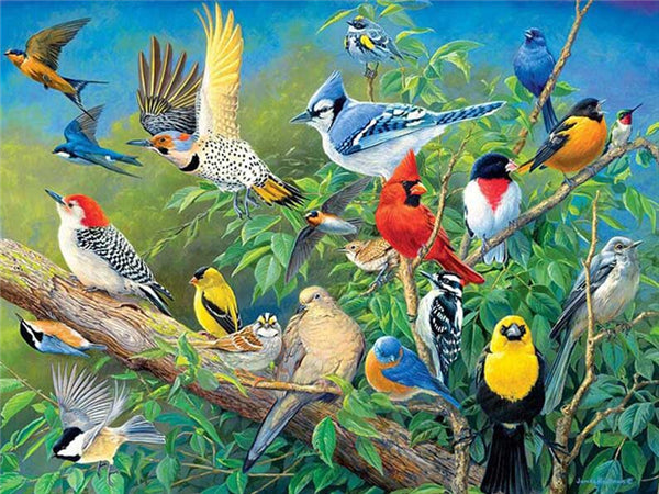 Huacan Full Drill Diamond Painting Bird Home Decoration Cross Stitch Embroidery Mosaic Animal Tree Diamond Art