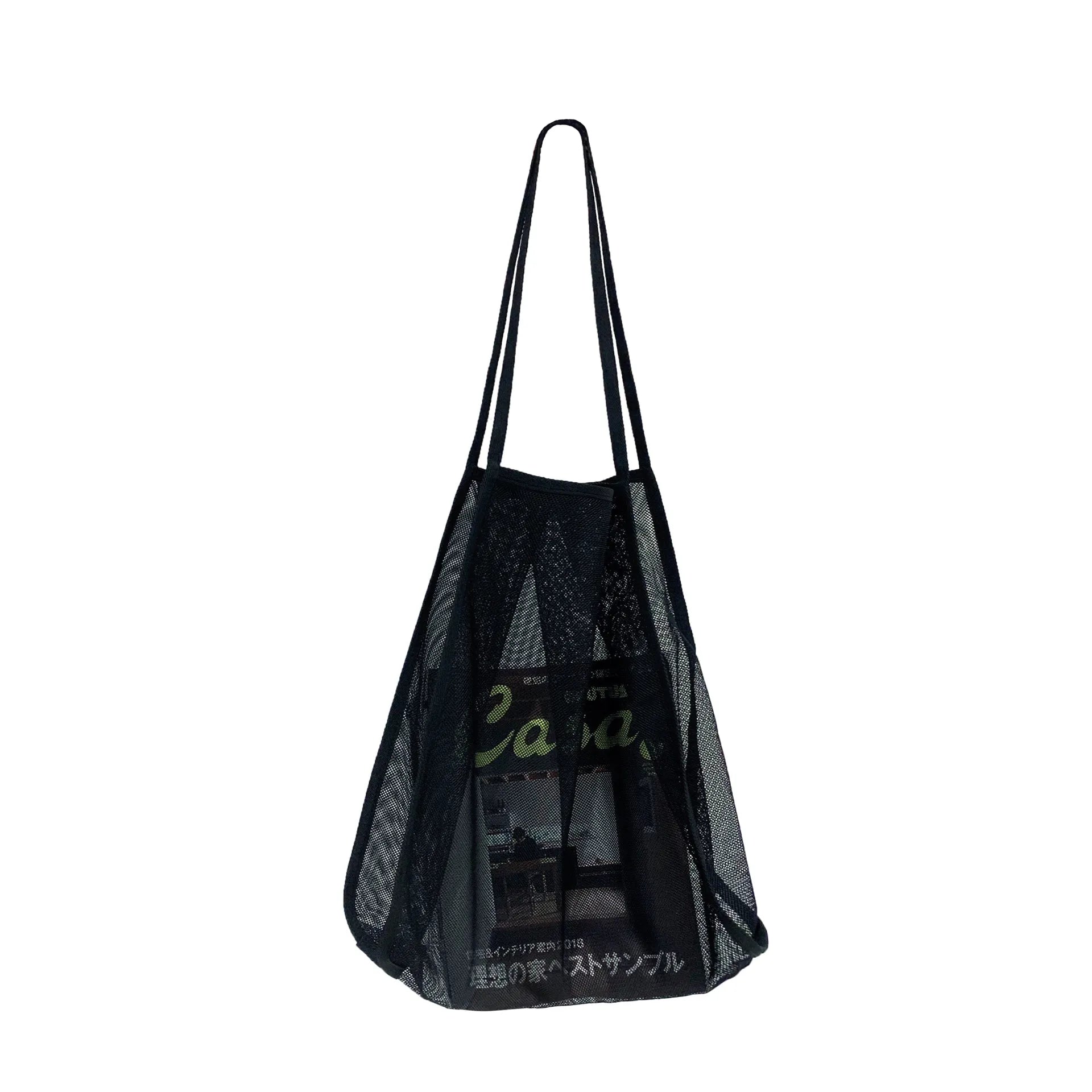 Hylhexyr Women&#39;S Shoulder Bag Mesh Totes Net Beach Bag Foldable Handbag Fruit Grocery Shopping Bags Fashion Large Capacity