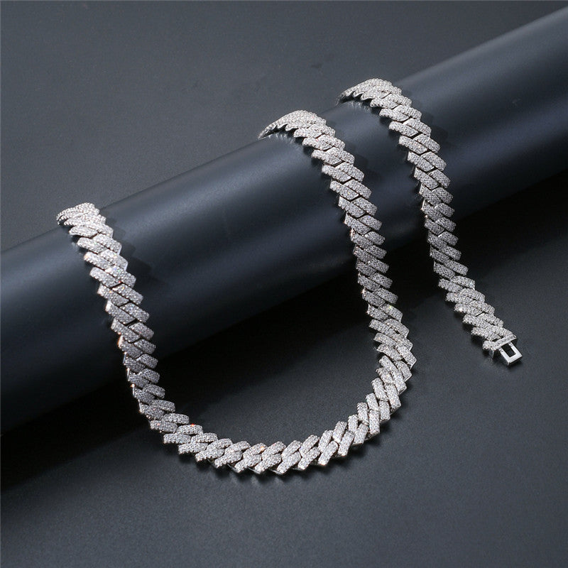 Iced Out Chains For Men 13Mm Miami Cuban Link Necklace Luxury Micro Paved Cz Stone Fashion Hip Hop Jewelry