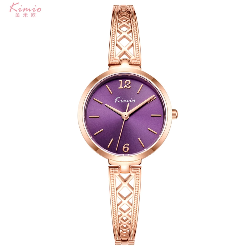 Kimio Brand Luxury Women Bracelet Watches Fashion Women Dress Wristwatch Ladies Quartz Sport Rose Gold Watch Dropshiping K6410S