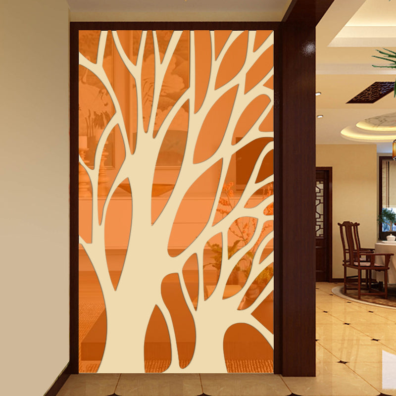 Large Tree Branches Pattern Acrylic Mirror Sticker Bedroom Living Room Entrance Restaurant Tv Sofa Background Wall Stickers