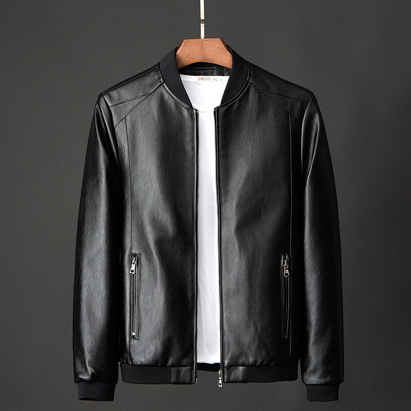 Leather Jacket Bomber Motorcycle Jacket Men Biker Pu Baseball Jacket Plus Size 7Xl 2020 Fashion Causal Jaqueta Masculino J410