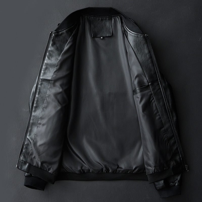 Leather Jacket Bomber Motorcycle Jacket Men Biker Pu Baseball Jacket Plus Size 7Xl 2020 Fashion Causal Jaqueta Masculino J410