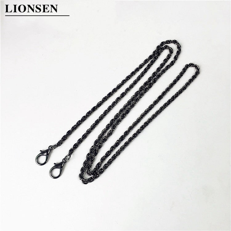 Lionsen 120Cm 60Cm Replacement Chain Strap Metal Link Clasp Purse Chain Bag Handle Shoulder Cross Body Handbags Chain Strap