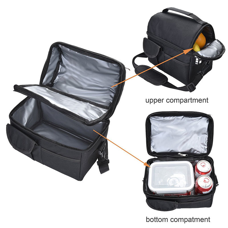 Lunch Bag Reusable Insulated Thermal Bag Women Men Multifunctional 8L Cooler And Warm Keeping Lunch Box Leakproof Waterproof