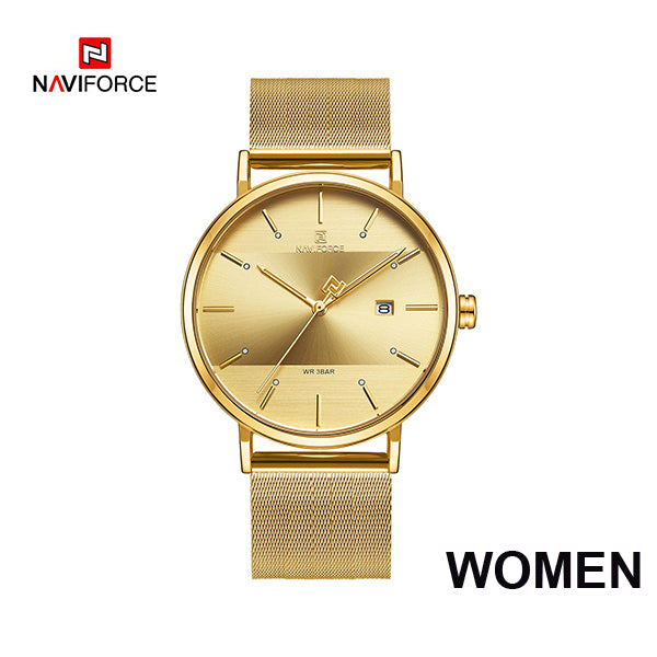 Luxury Naviforce Lover'S Watches For Men And Women Simple Casual Quartz Wristwatch Waterproof Date Clock Couple Watch Gift 2021