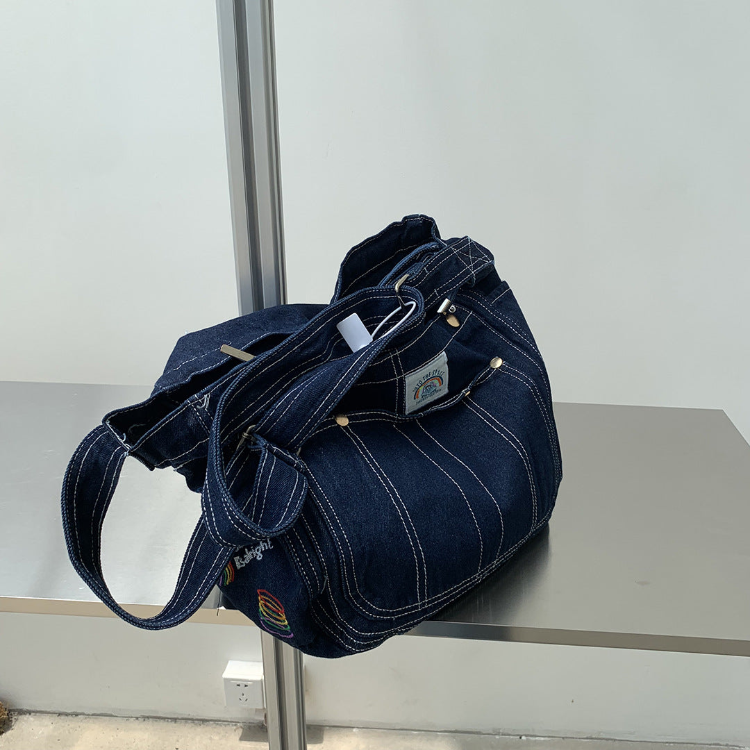 Luxury Designer Jeans Bags Women Denim Chain Crossbody Bags For Women 2022 Women'S Handbags Shoulder Bags Messenger Female