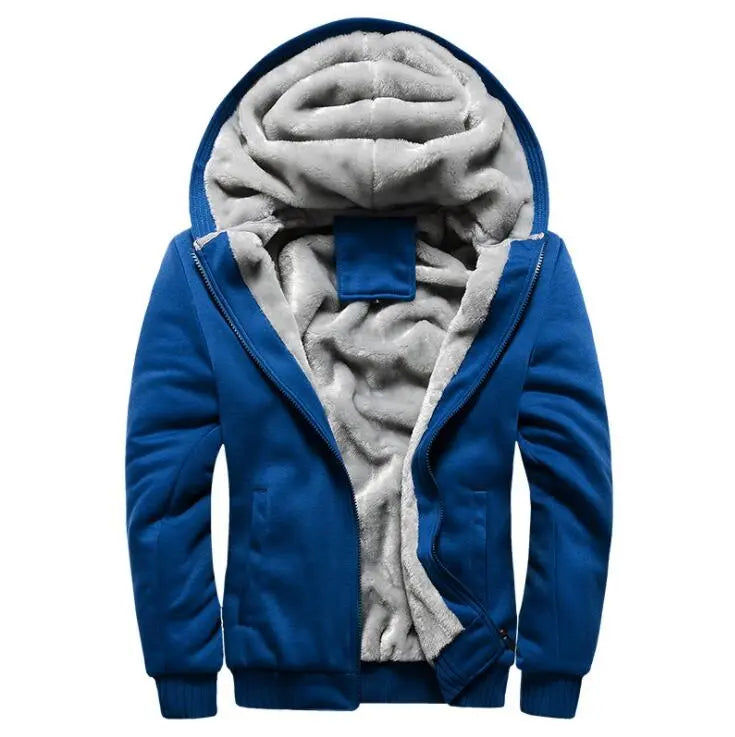 Mans Hoodies Men Cool Fashion Coat Printed Thicken Sweatshirt Mans Jacket Hoody
