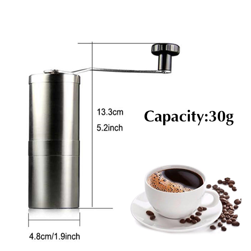 Manual Coffee Grinder Coffee Bean Grinding Stainless Steel Ceramic Mechanism Adjustable Burr Coffe Grinder Mill Coffee Tools