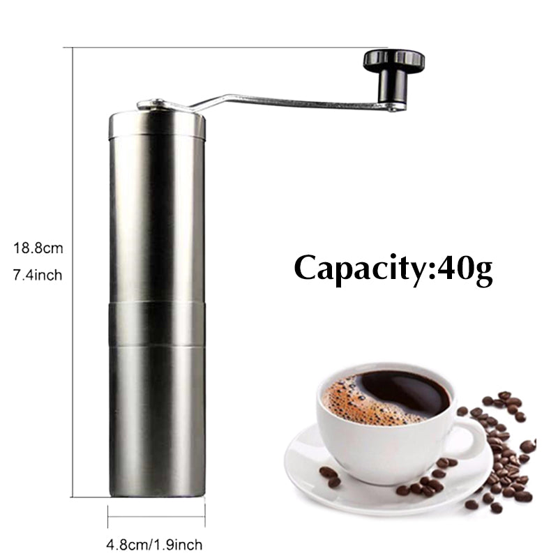 Manual Coffee Grinder Coffee Bean Grinding Stainless Steel Ceramic Mechanism Adjustable Burr Coffe Grinder Mill Coffee Tools