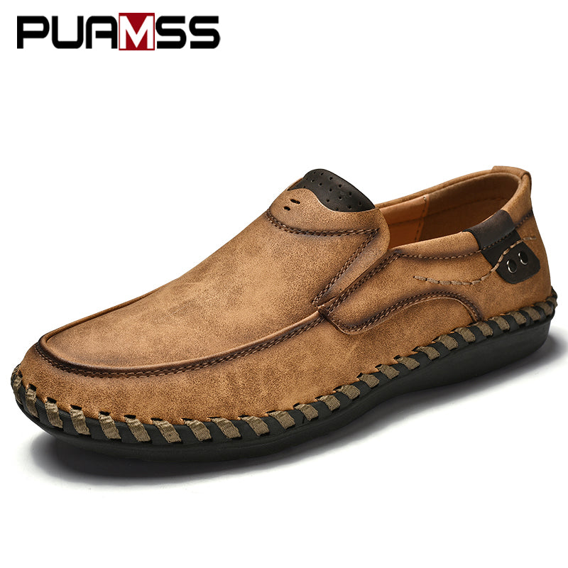 Men Casual Shoes Loafers Sneakers 2022 New Men Fashion Leather Comfortable Loafers Casual Shoes Zapatos De Hombre Men Shoe