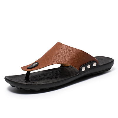 Men Flip Flops Summer Beach Sandals Slippers For Men Flats High Top Non-Slip Pu Plus Size 44 Outdoor Casual Shoes
