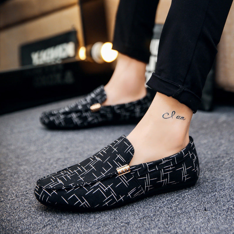 Men Loafers Spring Summer Men Shoes Casual Shoes Light Canvas Youth Shoes Men Breathable Fashion Flat Footwear