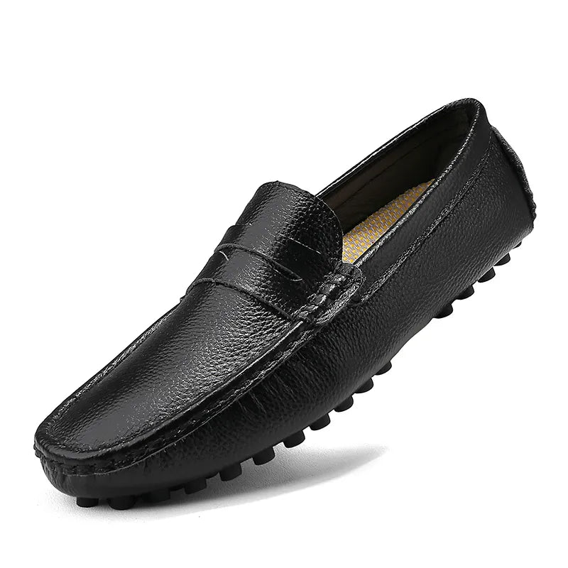 Men Moccasins Slip On Casual Shoes Loafers Mocassin Homme Mocasines Hombre Microfiber Leather Lightweight Spring Summer Big Size
