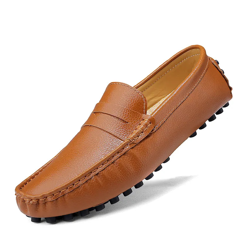 Men Moccasins Slip On Casual Shoes Loafers Mocassin Homme Mocasines Hombre Microfiber Leather Lightweight Spring Summer Big Size