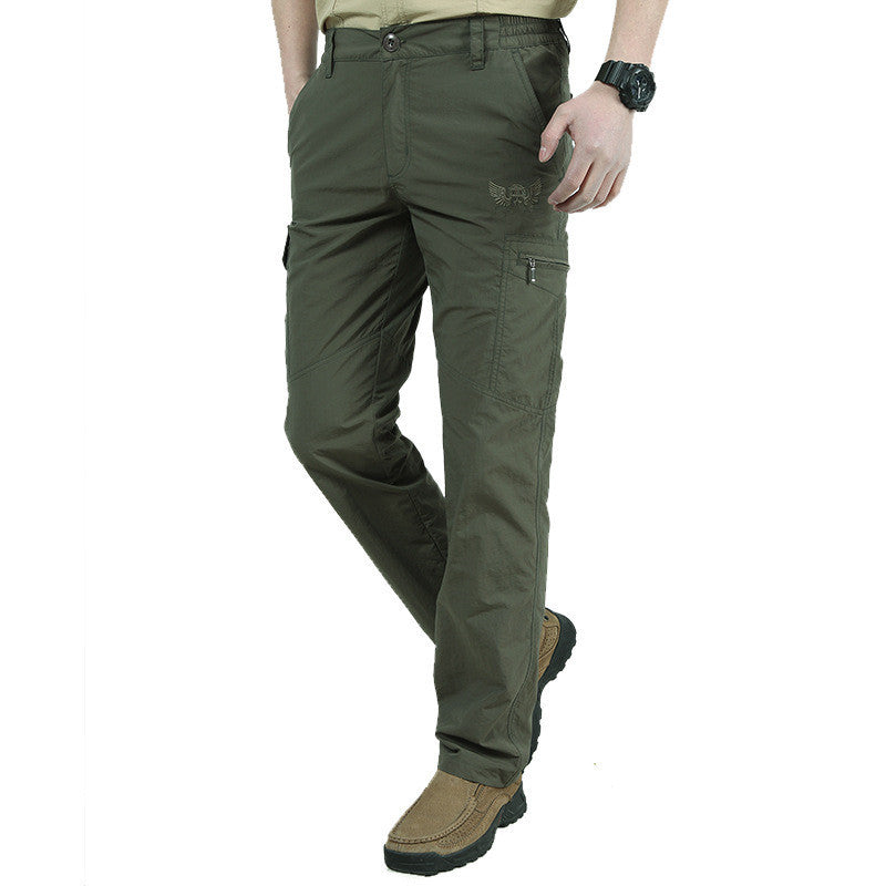 Men Lightweight Breathable Quick Dry Pants Summer Casual Army Military Style Trousers Tactical Cargo Pants Waterproof Trousers