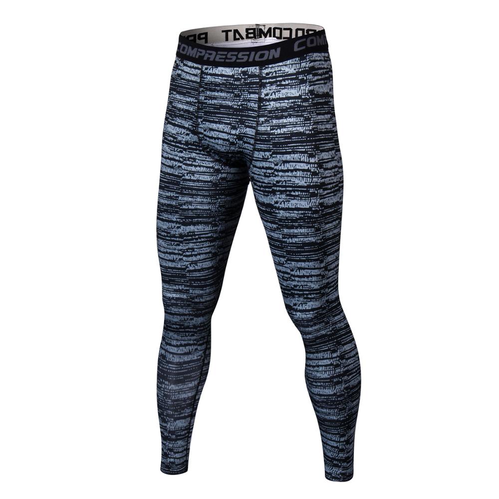 Mens Camouflage Pants Slim Skinny Casual Leggings Bodybuilding Fitness Men Compression Exercise Pants Men Tight Gyms Trousers
