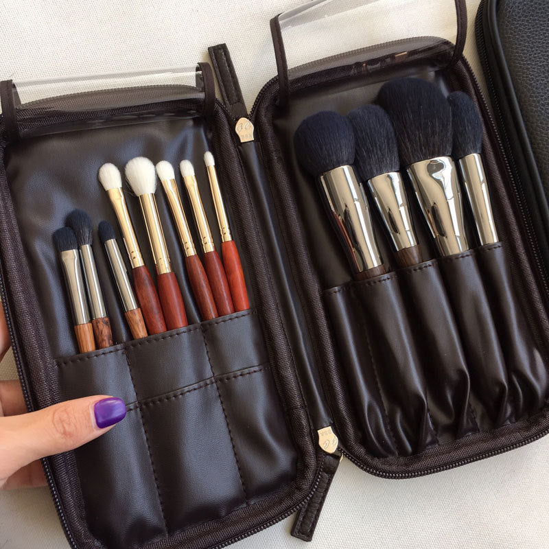 Mini Beauty Cosmetic Case Makeup Brush Box Organizer Artist Multi Functional Cosmetic Zipper Bag For Travel & Home