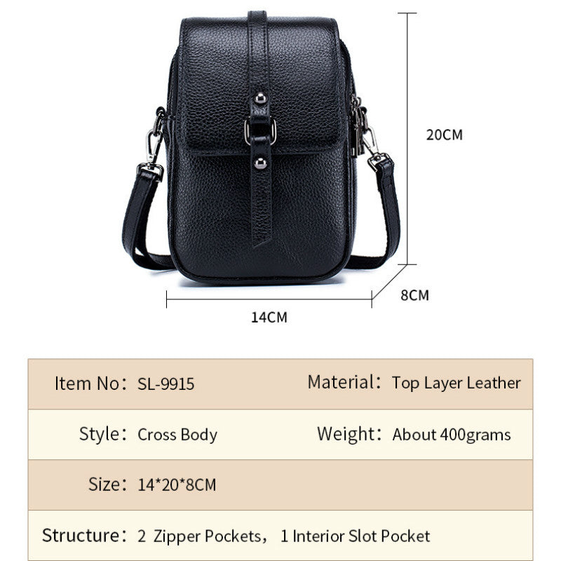 Mobile Phone Bag For Women Phone Pocket Genuine Leather Handbags Shoulder Bag Woman Crossbody Bags Small Bags For Phones Bolsa