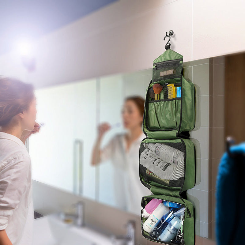 Multi-Functional Waterproof Compact Hanging Cosmetic Travel Bag Toiletry Neceser Wash Bag Makeup Necessaire Organizer