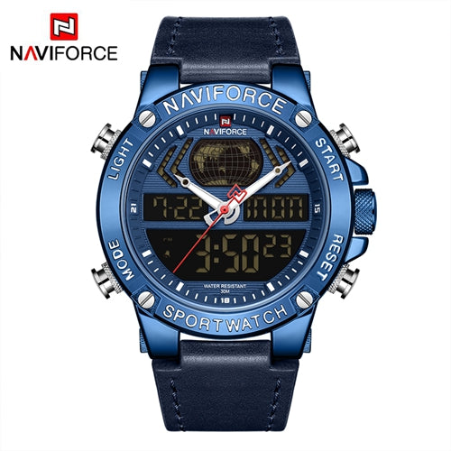 Naviforce Luxury Mens Sport Watches Military Waterproof Digital Alarm Chronograph Quartz Wristwatch Male Clock Relogio Masculino