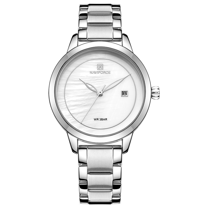 Naviforce Women Watch Stainless Steel Lady Wristwatch Fashion Waterproof Ladies Watches Simple Girl Clock Gift Relogio Feminino