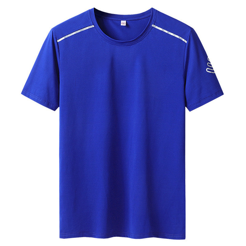 New 2022 Super Large Size L-9Xl Men Summer Casual Brand Black Short Sleeve T-Shirt Tees & Tops Man Elastic O-Neck Blue T-Shirts