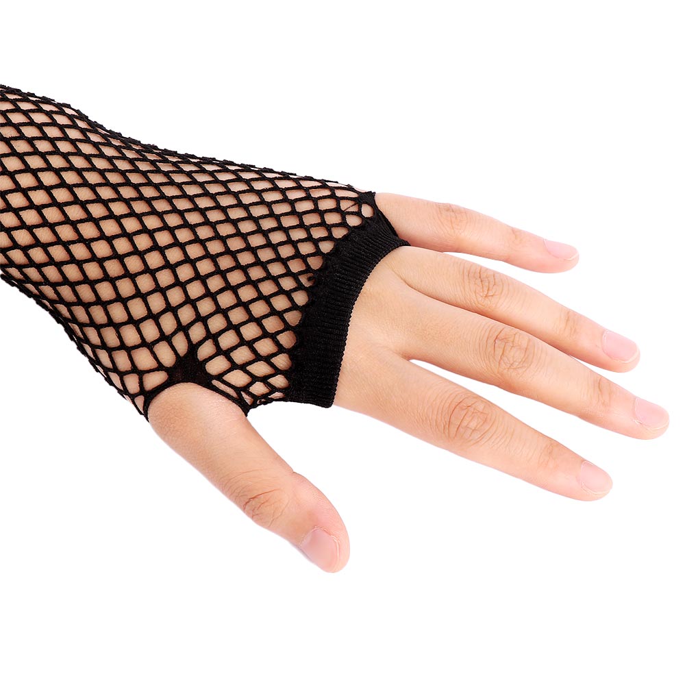 New Fashion Neon Fishnet Fingerless Long Gloves Leg Arm Cuff Party Wear Fancy Dress For Womens Sexy Beautiful Arm Warmer
