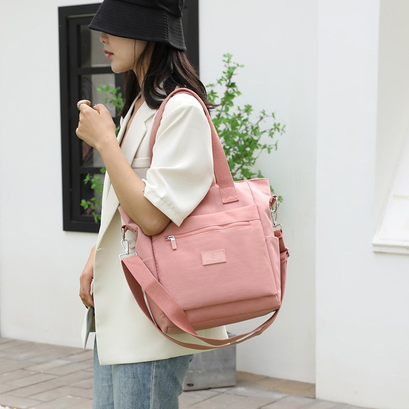 New Women Handbags Fashion Waterproof Oxford Tote Casual Nylon Shoulder Bag Mummy Large Capacity Canvas Top-Handle Travel Bag