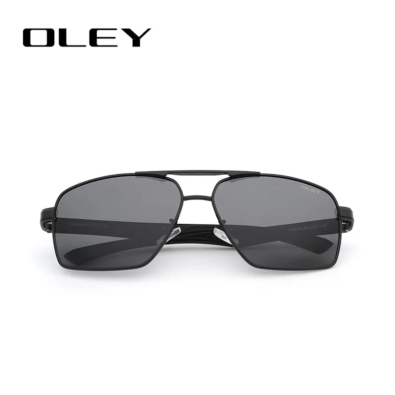 Oley Brand Design Classic Pilot Polarized Sunglasses Men&#39;S Aluminum Color-Change Lens Goggles Oculos De Sol Accept Custom Logo