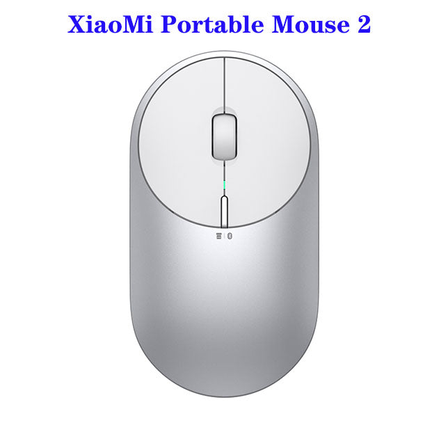 Original Xiaomi Mi Portable Mouse 2 Optical Wireless Bluetooth 4.2 Rf 2.4Ghz 4000Dpi Adjustable Dual Mode Connect For Laptop Pc