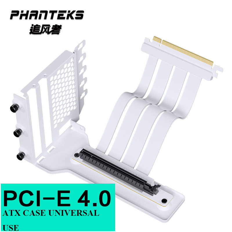 Phanteks Anti Interference Gpu Cable Computer Pcie3.0 X16 / Pcie 4.0 X16 Vertically Vga Rtx4090 Card Bracket Black,White