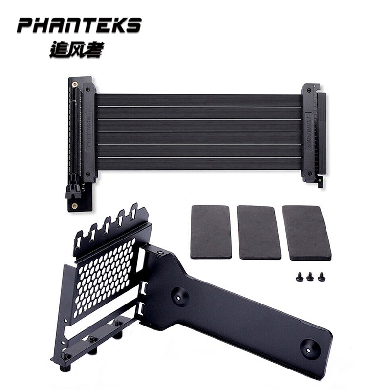 Phanteks Anti Interference Gpu Cable Computer Pcie3.0 X16 / Pcie 4.0 X16 Vertically Vga Rtx4090 Card Bracket Black,White
