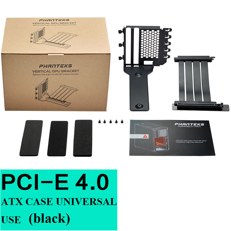 Phanteks Anti Interference Gpu Cable Computer Pcie3.0 X16 / Pcie 4.0 X16 Vertically Vga Rtx4090 Card Bracket Black,White