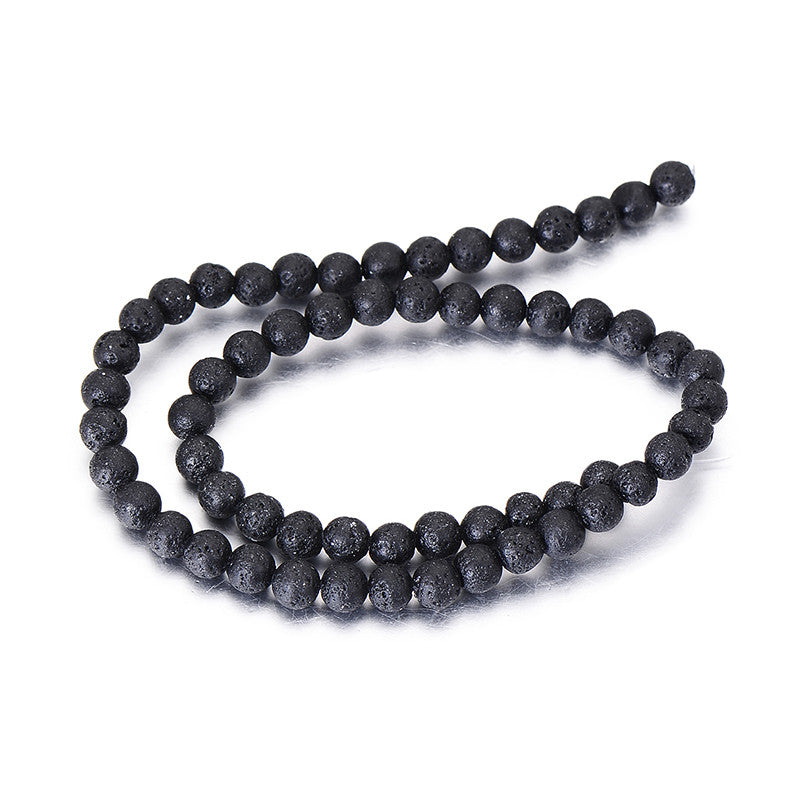 Pipitree 6Mm 8Mm 10Mm Natural Stone Beads For Jewelry Making Matte Lave Liger Eye Round Stone Beads Diy Bracelet Accessories