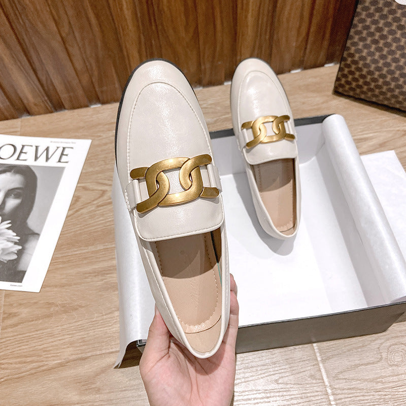 Plus Size 44 Spring Designer Shoes Woman Quality Leather Slip On Flats Shoes For Women Loafers Ladies Shoe Zapatos De Mujer Jj22