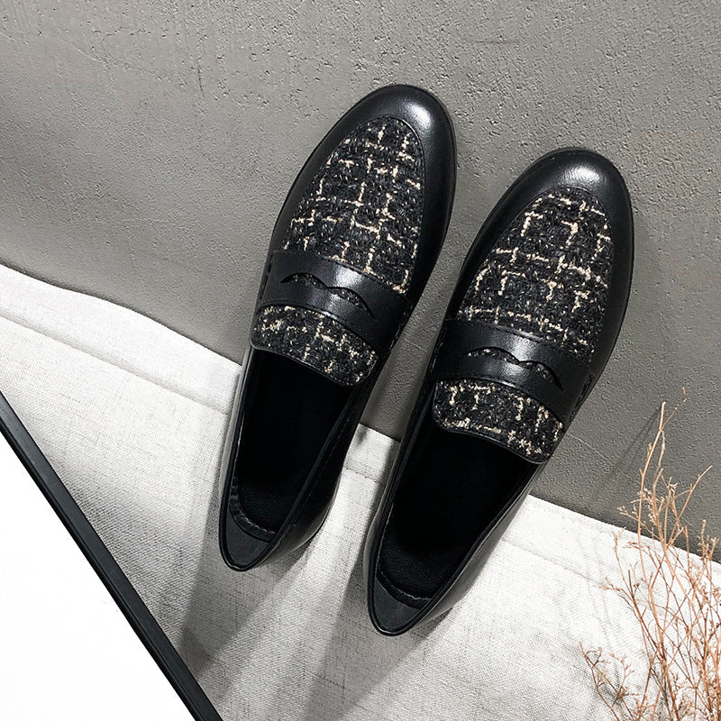 Plus Size 44 Spring Designer Shoes Woman Quality Leather Slip On Flats Shoes For Women Loafers Ladies Shoe Zapatos De Mujer Jj22