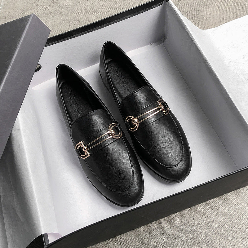 Plus Size 44 Spring Designer Shoes Woman Quality Leather Slip On Flats Shoes For Women Loafers Ladies Shoe Zapatos De Mujer Jj22